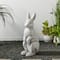 Glitzhome® 22.75" MGO White Standing Rabbit Statue